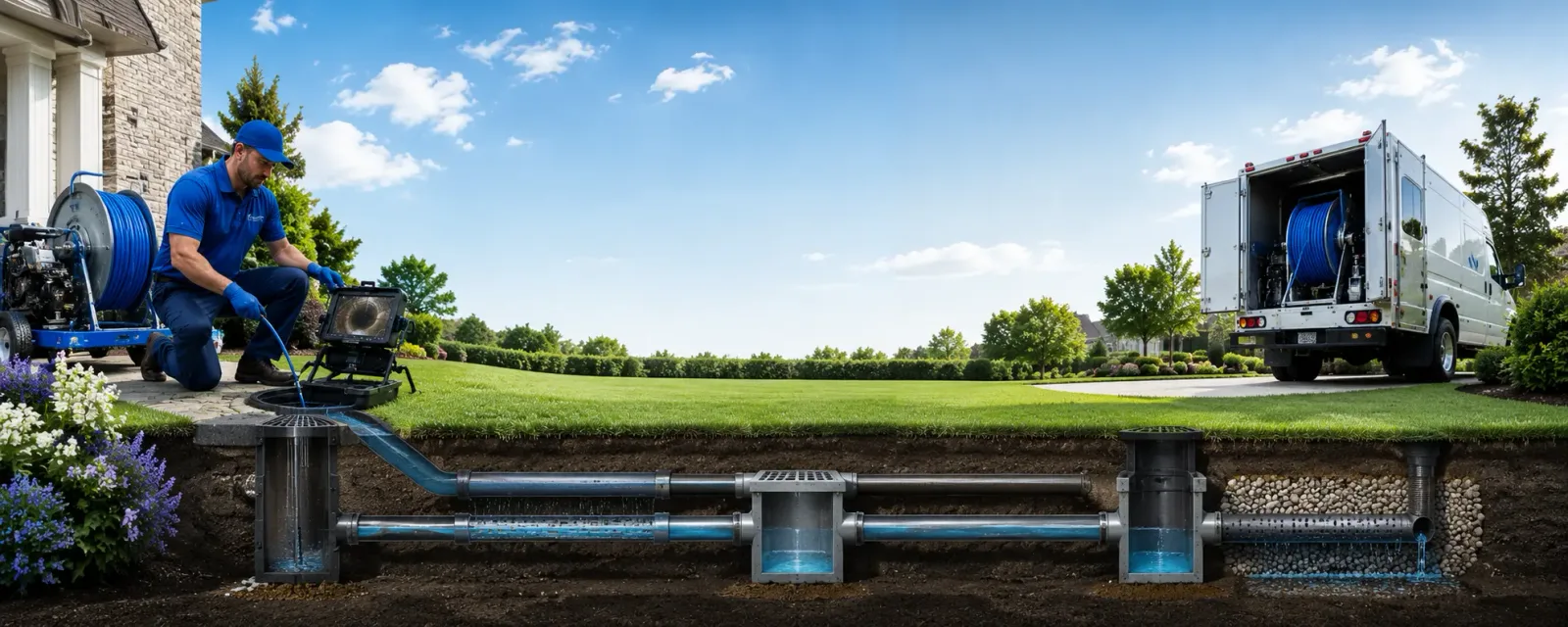 Outdoor drain cleaning information for Duck, WV